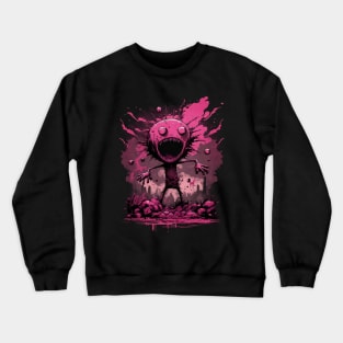 Screaming Pink Teenager Crewneck Sweatshirt